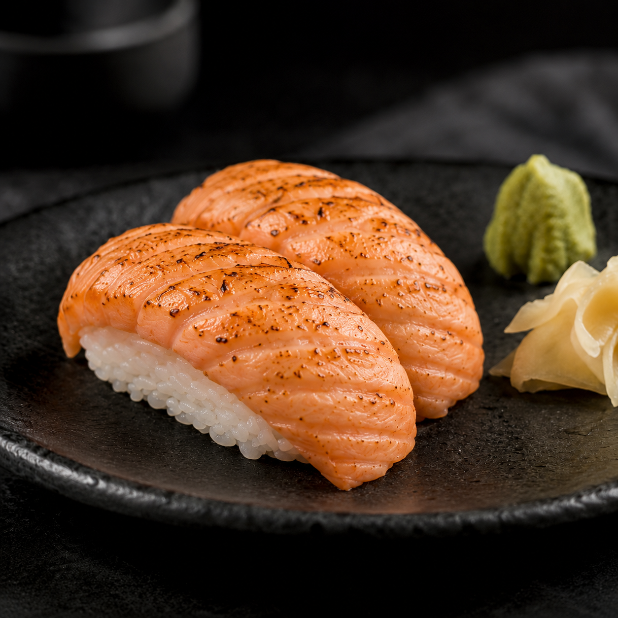 Niguiri Salmão Maçaricado
