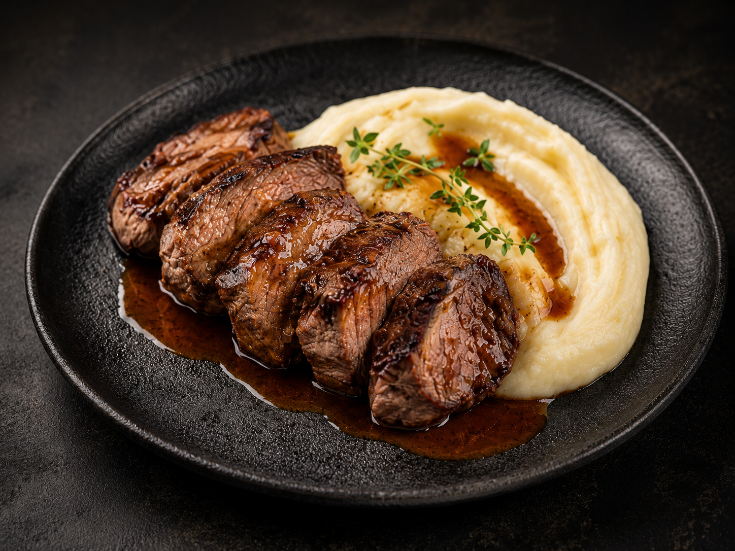 Carne Bovina Com Purê De Batata